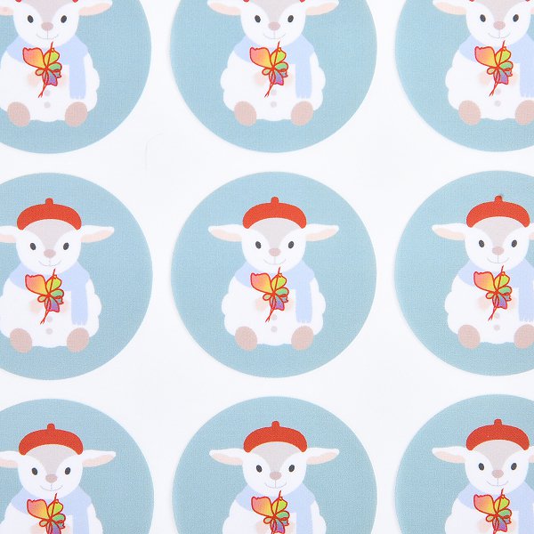 數位圓形PVC防水貼紙