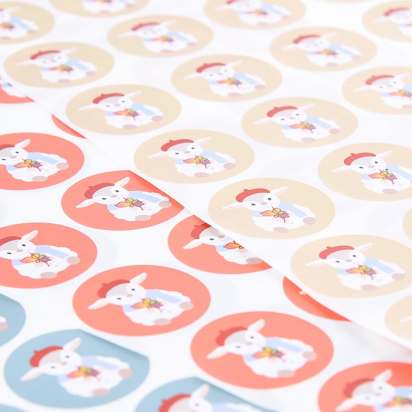 數位圓形PVC防水貼紙