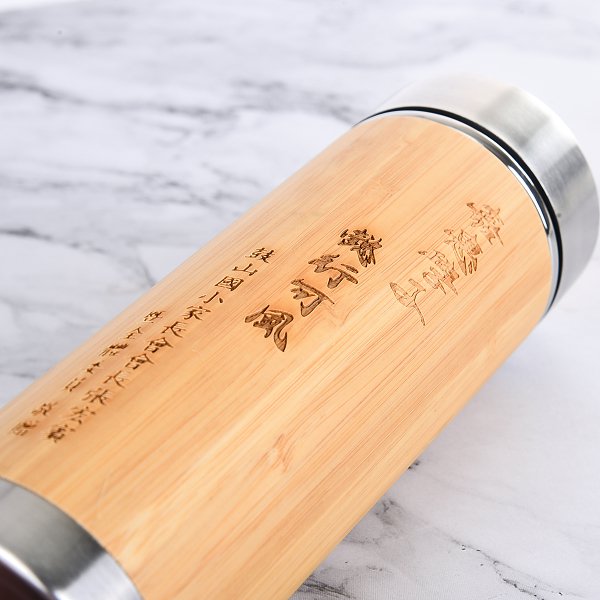 500ml不鏽鋼竹製保溫杯