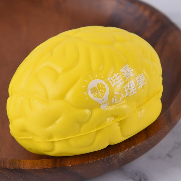 壓力球-中彈PU減壓球/大腦造型發洩球-可客製化印刷log