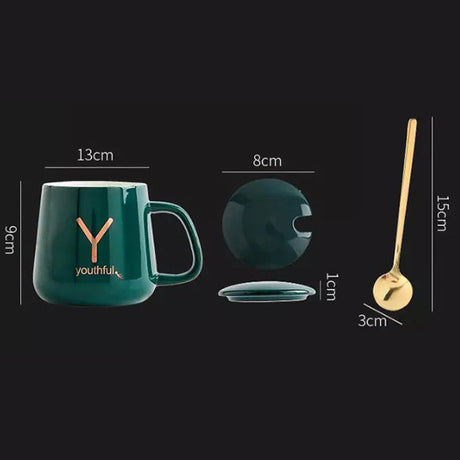 豪華馬克杯智能加熱杯墊禮品組