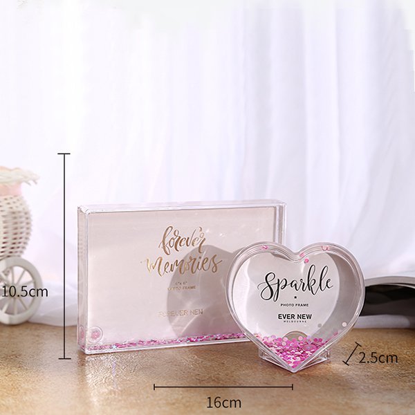 壓克力心型長方形相框