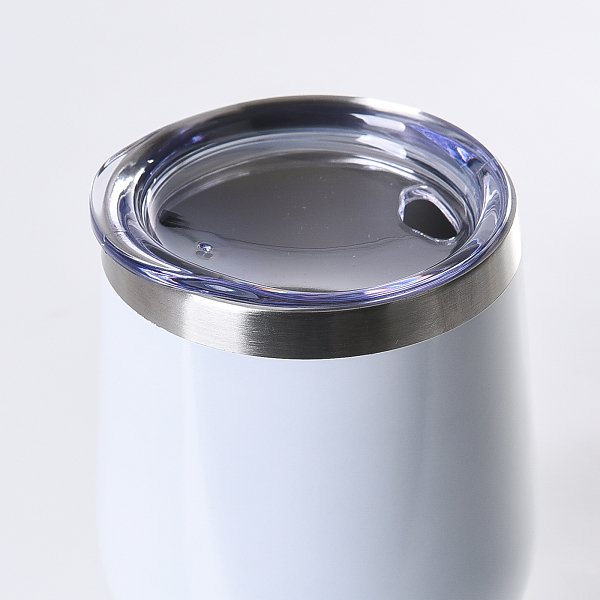 【客製化】304不鏽鋼蛋型冰霸杯(白色亮面)-350ml環保杯