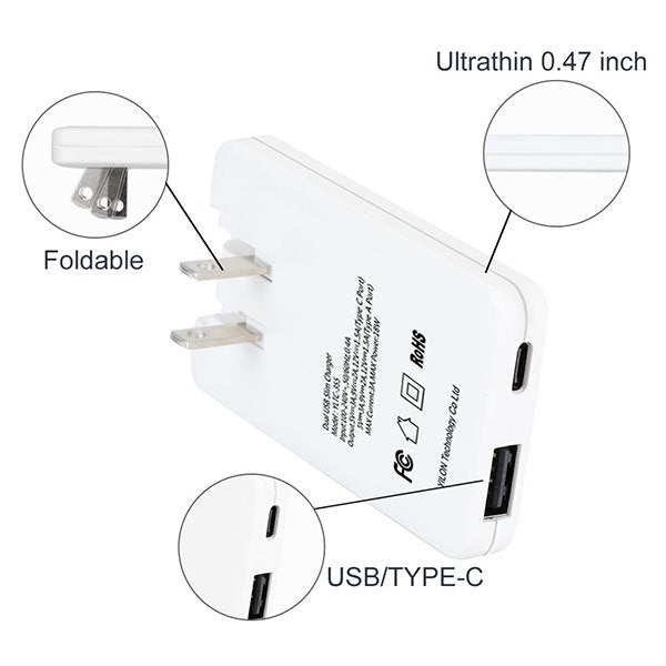 USB雙頭旅行充電器
