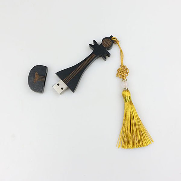 琵琶造型木製隨身碟
