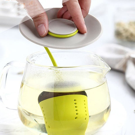 栗子造型矽膠濾茶器