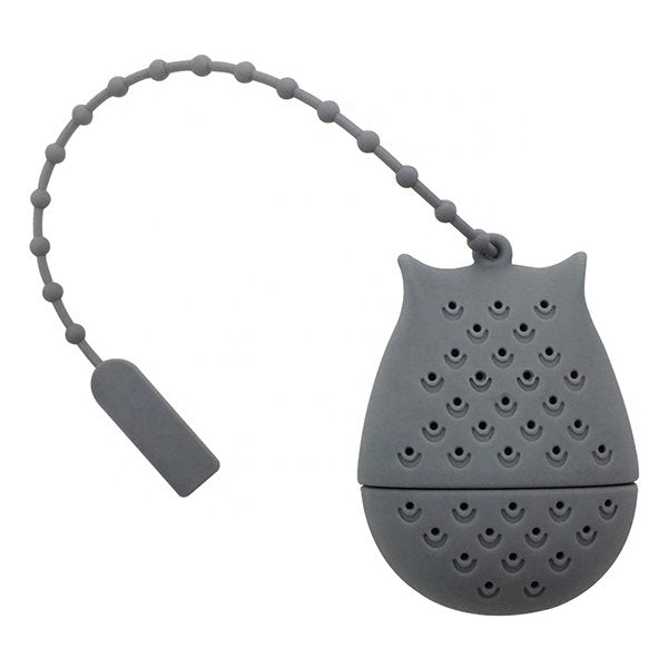 貓頭鷹造型矽膠濾茶器