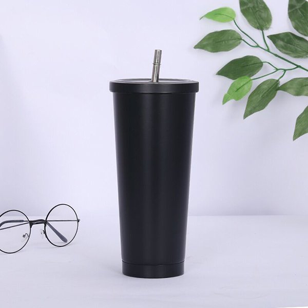 馬卡龍不鏽鋼保溫吸管杯