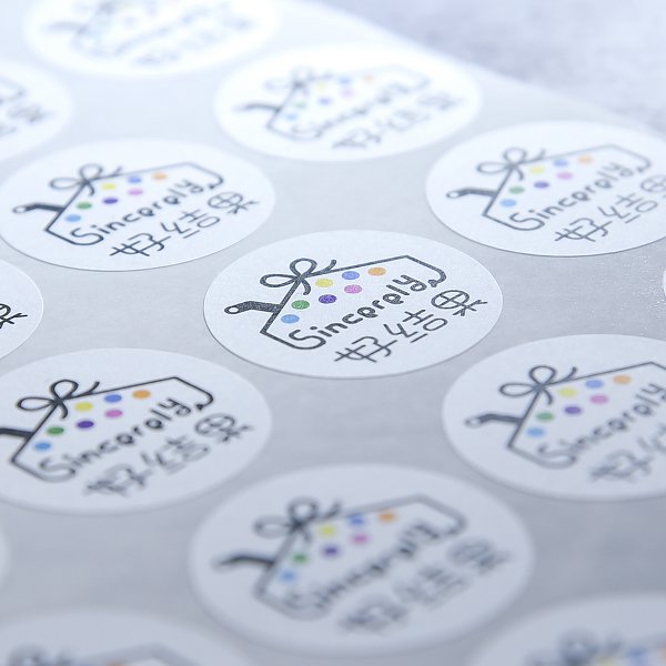 數位圓形模造標籤貼紙