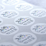 數位圓形模造標籤貼紙