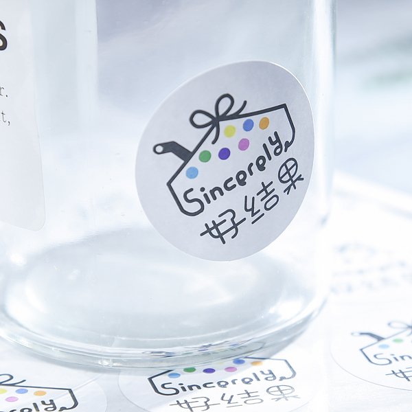 數位圓形模造標籤貼紙