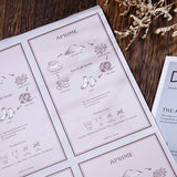 數位方形模造標籤貼紙