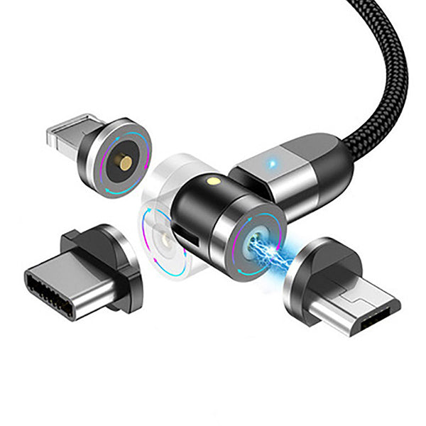 三合一磁吸接頭充電線