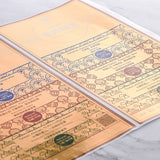 數位方形金屬貼紙