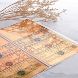 數位方形金屬貼紙