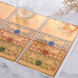 數位方形金屬貼紙