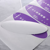 橢圓形PVC合成(珠光)貼紙