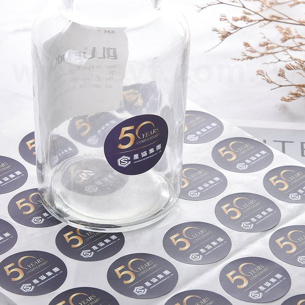 圓形PVC合成貼紙