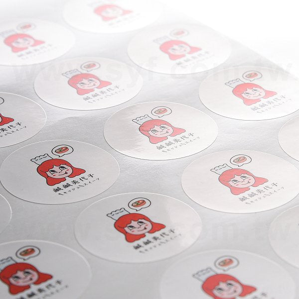 圓形PVC合成(珠光)貼紙