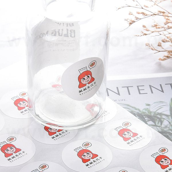 圓形PVC合成(珠光)貼紙