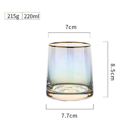 220ml厚底玻璃酒杯
