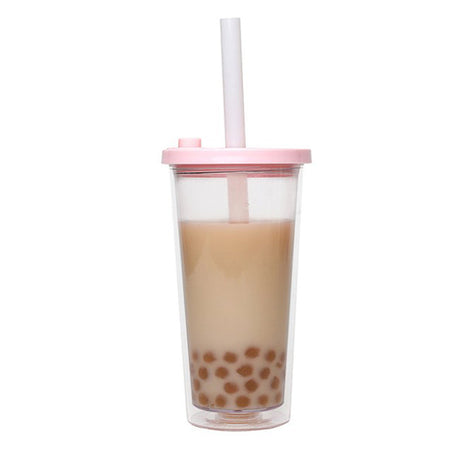 700ml珍珠奶茶雙層塑膠杯