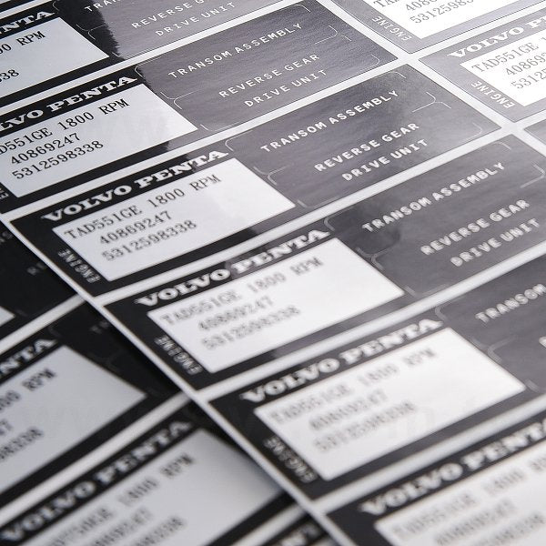 方形亮面金屬貼紙