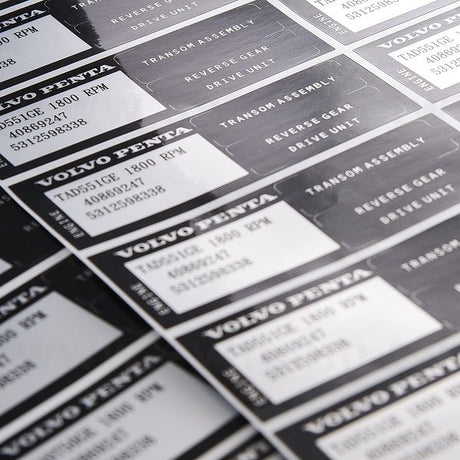 方形亮面金屬貼紙