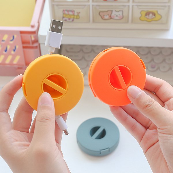 圓形PP捲線收納盒