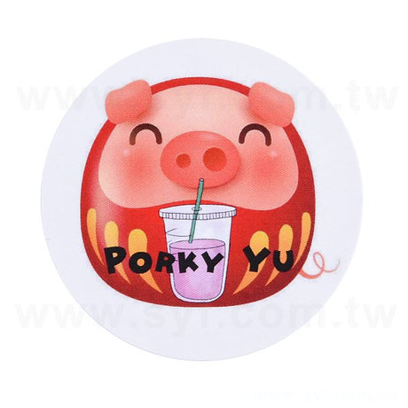 圓形_極黏銅版貼紙