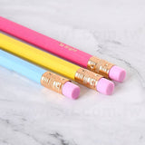 鉛筆-盒裝3入六角橡皮擦頭印刷筆桿禮品