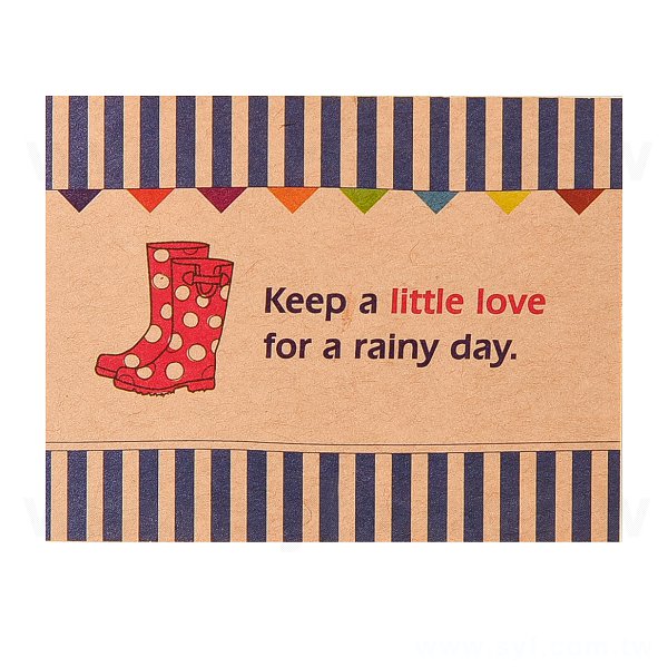 名片型赤牛皮貼紙