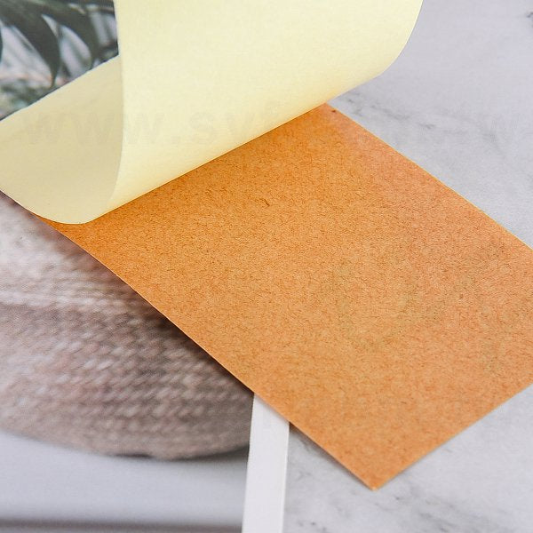 名片型赤牛皮貼紙