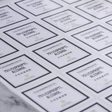 方形極黏銅版貼紙