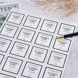 方形極黏銅版貼紙