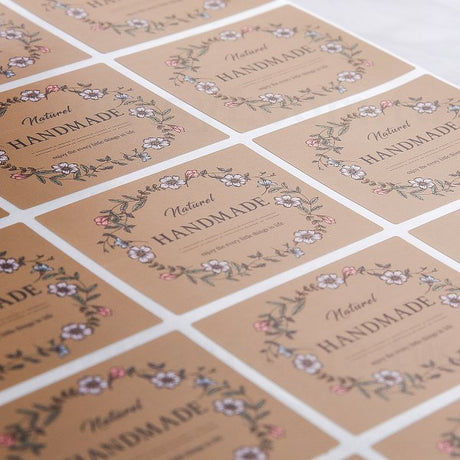 方形超黏銅版貼紙