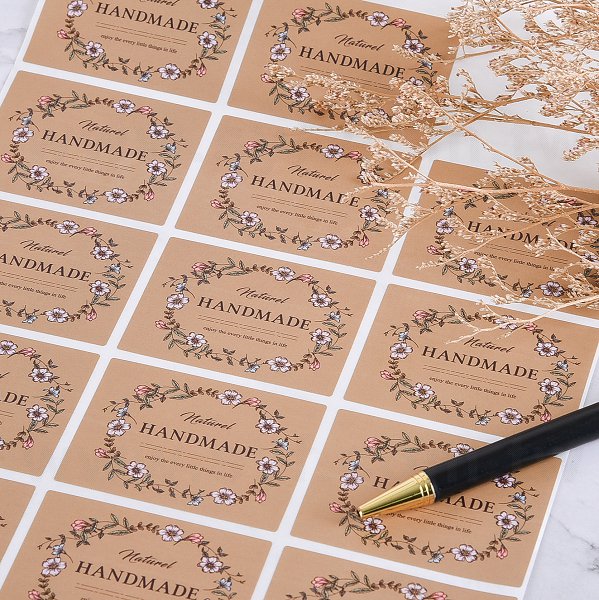 方形超黏銅版貼紙