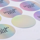 圓形雷射貼紙