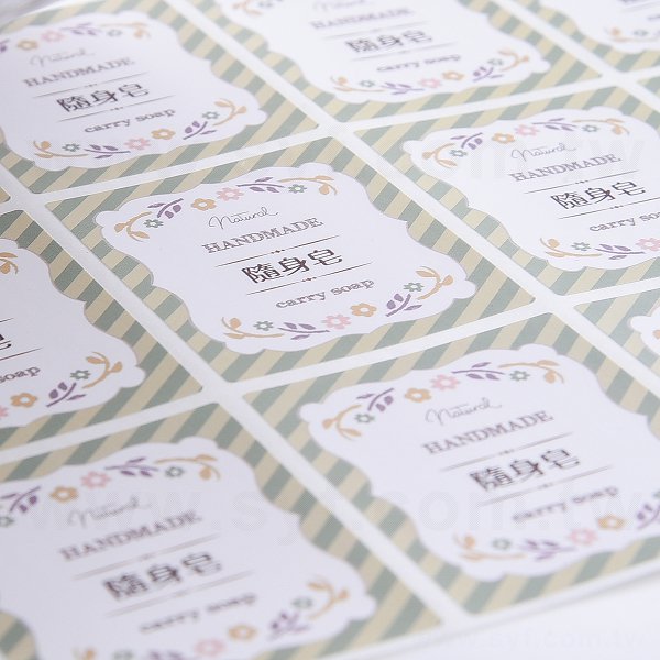 方形極黏銅版貼紙