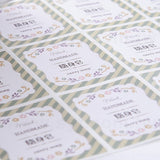 方形極黏銅版貼紙