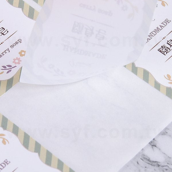 方形極黏銅版貼紙