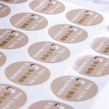 圓形超黏銅版貼紙