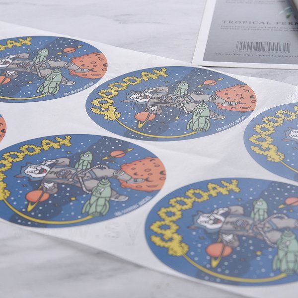 圓形超黏銅版貼紙