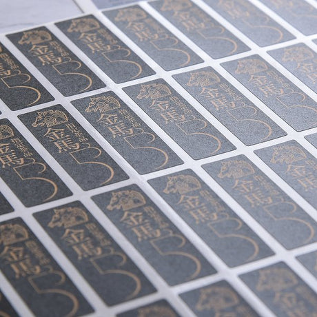 方形超黏銅版貼紙