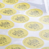 圓形超黏銅版貼紙