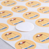 圓形超黏銅版貼紙