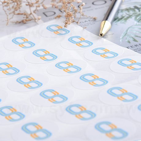 圓形超黏銅版貼紙