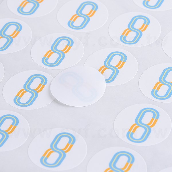 圓形超黏銅版貼紙