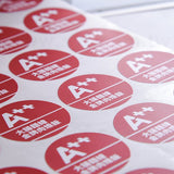 圓形超黏銅版貼紙