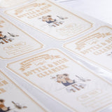 方形超黏銅版貼紙